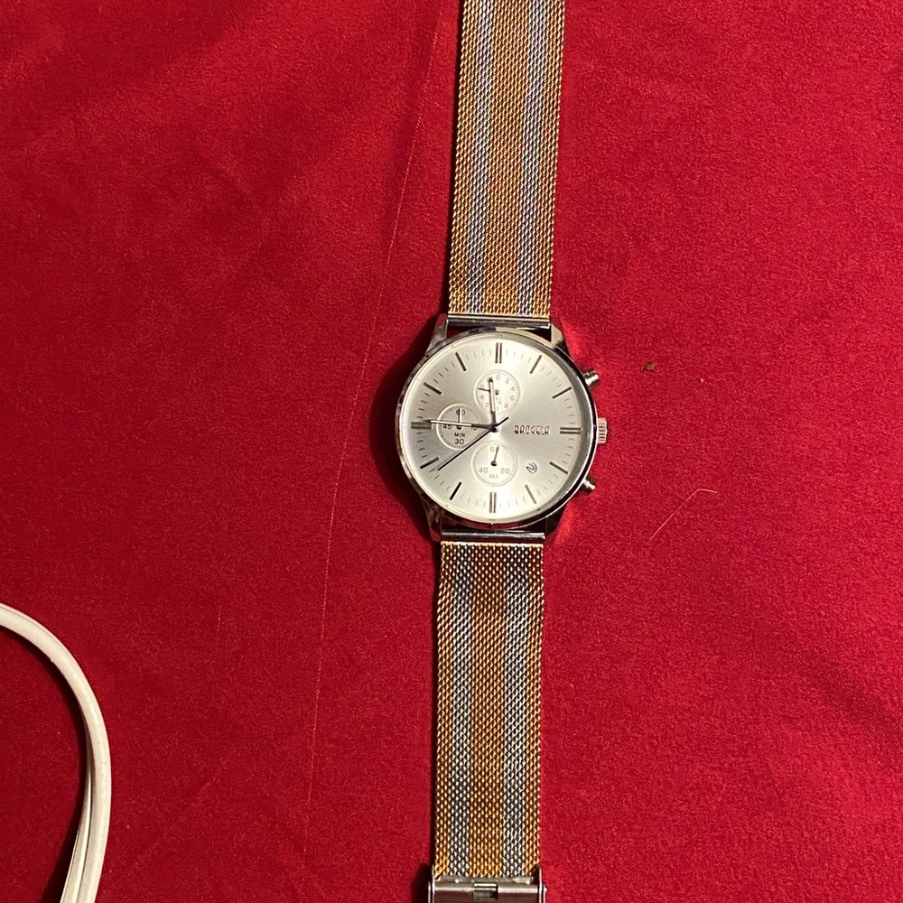 BAOGELA Gold and Silver Watch with Mesh Band 45 mil fixed - Picture 8 of 8